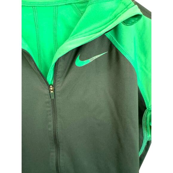 Nike Pro Half-Zip Long Sleeve Fitted Training Top Women’s Small Green Black - Picture 2 of 7